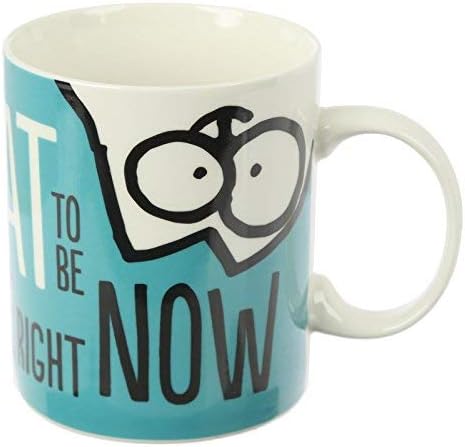 Puckator Simons Cat Kitten Slogan Porcelain Mug, Tea Coffee Hot Drinks Microwave & Dishwasher Safe Height 9.5cm Width 12cm Depth 8cm 300ml Capacity