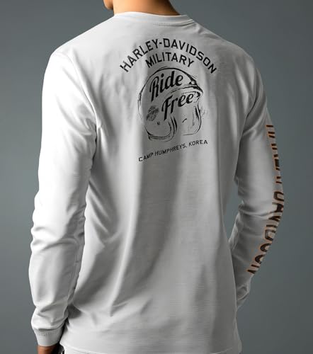 Image of Harley-Davidson Military, Exclusive Custom Camp Humphreys, Men's Long Sleeve T-Shirt