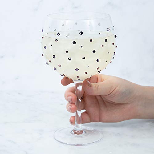 Pavilion Gift Company Amethyst Purple Gem Stones-February Birthday 24 Oz Stemmed Wine Glass #TOP3