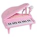 Mallya Piano Keyboard Toy 31 Keys Pink Electronic Musical Multifunctional Instruments with Microphone