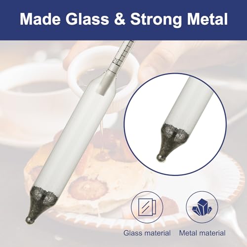 Image of Maple Syrup Hydrometer Test Cup Kit, Maple Syrup Density Kit, Measures Sugar Content in The Syrup, Stainless Steel Maple Syrup Kit, Easy to Read and Accurate, with Cleaning Brush
