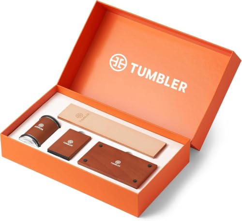 Image of Tumbler Rolling Knife Sharpener Starter Set - Knife Sharpening Made Easy - Complete Gift Set