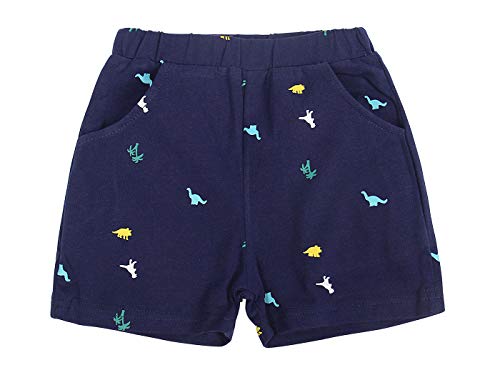 AmzBarley Toddler Baby Boy Outfit Cartoon Printed Short-Sleeve Tops T-shirt Casual Shorts 2 Piece Set Summer Clothes Age 7-8 Years