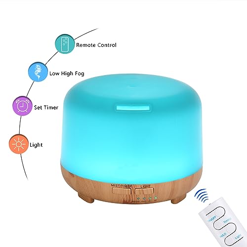 Difusor aromático eléctrico 450ml con control remoto miniatura 3