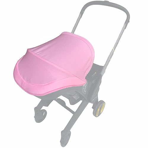 Miniatura 2 de Accesorios de repuesto para cochecito, protector de protección, parasol textil compatible con asiento de automóvil y cochecito Doona (rosa claro)