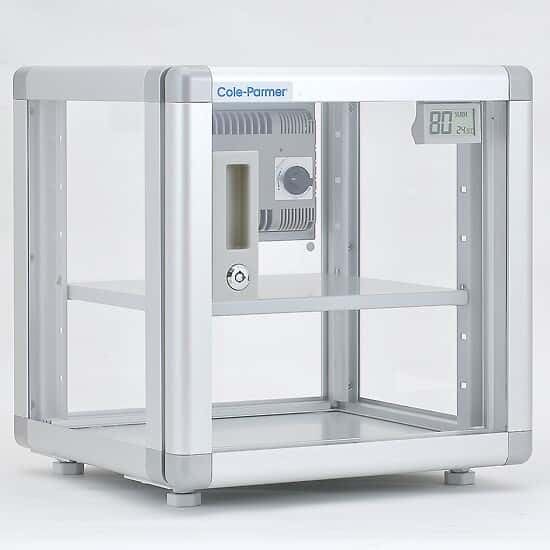 Cole-Parmer Automatic Desiccator Cabinet, 25 to 50% RH, Two Shelves: 70 L