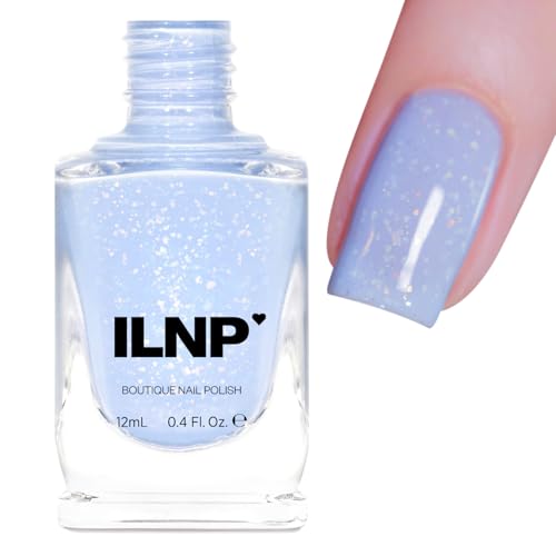 Image of ILNP Up Above - Creamy Pastel Sky Blue Shimmer Jelly Nail Polish