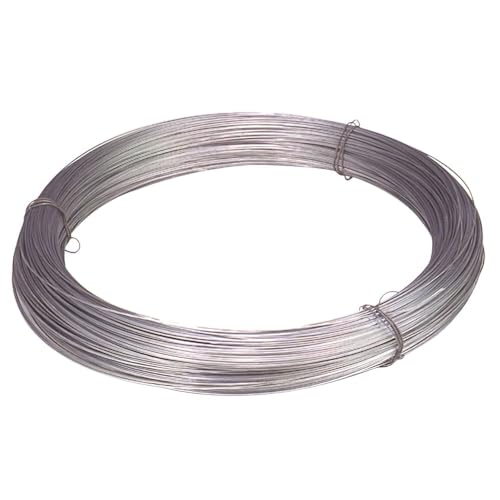 Alambre galvanizado - rollo de 5 kg, calibre 16 (2,7 mm), resistente a la corrosión y ideal para cercas y estructuras metálicas.