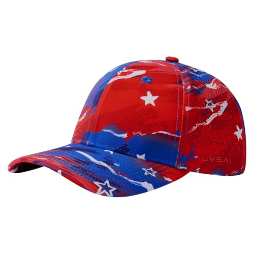 Image of UPF 50+ Performance Water Resistant Baseball Cap Lightweight Breathable Hat Golf Running Boat Hiking for Men Women