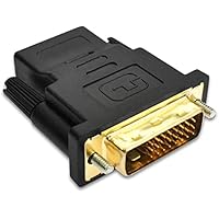 luoshaPUCY Adaptador HDMI Hembra DVI(24+1) Macho Conector