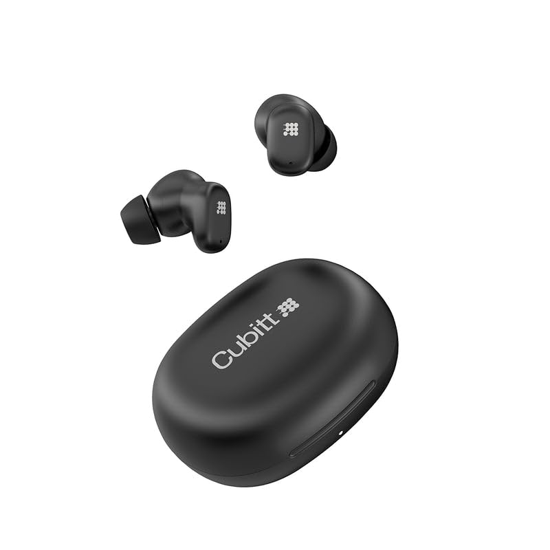 Cubitt Power Buds Wireless Earbuds with ANC Transparency Mode Bluetooth 6 0 Low Latency Touch Controls 500mAh Case