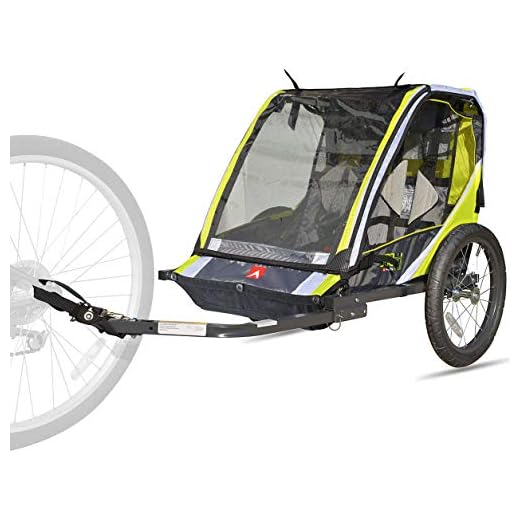 Deluxe Child Bike Trailer 2 Child / Green