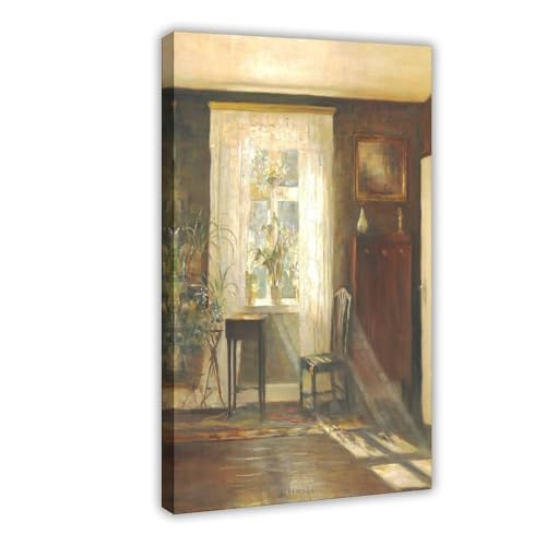 Impression sur toile Carl Holsoe tableau motif soleil cadre suspendre salon