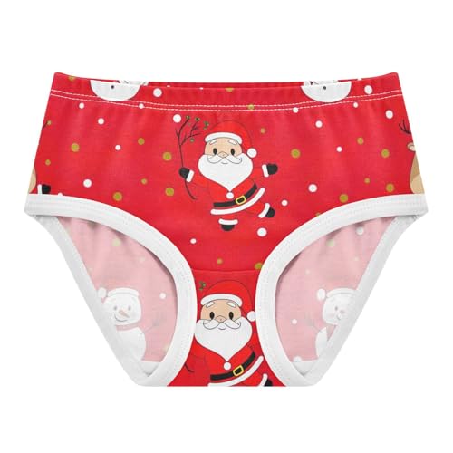 Christmas Cute Cartoon Red Girl Panties Cute Girls Underwear Toddlers Cotton Fancy Undies Kids Briefs 2t