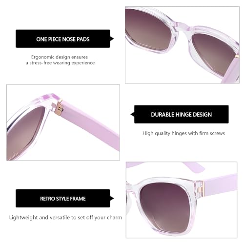 Image of ZENOTTIC Cat Eye Sunglasses Women: Polarized UV400 Oversized Retro Shades