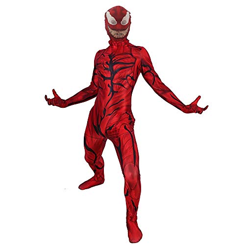Kids Bodysuit Superhero Costumes Halloween Cosplay Costumes (A Red, Kids-M)