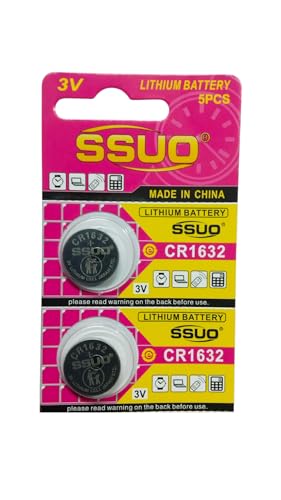 Image of CR1632 3V Battery Pack of use in keyfobs, Scales, wearables and Pack of 2