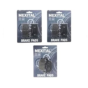 MEXITAL Plaquettes de frein semi-métallique Avant et Arrière pour GSF650 Bandit/GSX 650 (08-14) / SV 1000 (03-07) / GSF 1250 Bandit (07-16) / GSX 1250 (10-16) GSF 1200 Bandit (06-10)