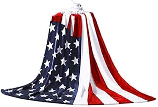 American Flag Fleece Throw Blankets Luxury Coral Throws for Sofa Chair Cabin Sofa Couch Blanket Warm Bed Blanket Soft Plush Travel Blanket Bedspread Cover Throw Blanket Bed Throw (American Flag)