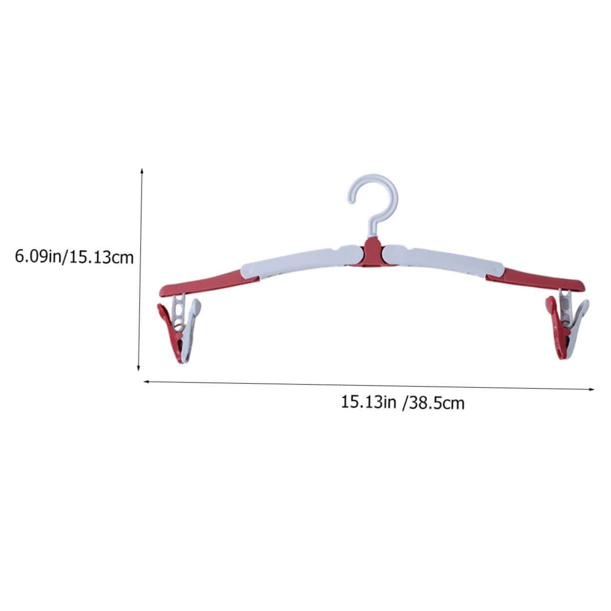 FUNOMOCYA 6Pcs Portable Folding Hangers Compact Clothes Drying Racks for Travel Non Slip Design for Closet Organization for Pants Skirts and More