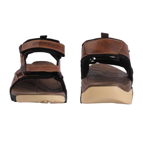 Image of Men's Sports Sandals with Adjustable Straps and Cushioned Footbed