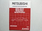 reparaturhandbuch mitsubishi colt  Mitsubishi Galant, Galant Station Wagon, Sapporo 1983 – Karosserie-Reparaturanleitung Ergänzungsband – Original