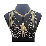 ボディチェーン ショルダー タッセル アクセサリー レディース アクセサリー ベリー ウエスト