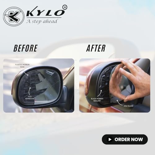 Image of Kylo MG Driver Side Side Mirror Glass /Tukdi /Sub Mirror Plate (Hector, Left Side)