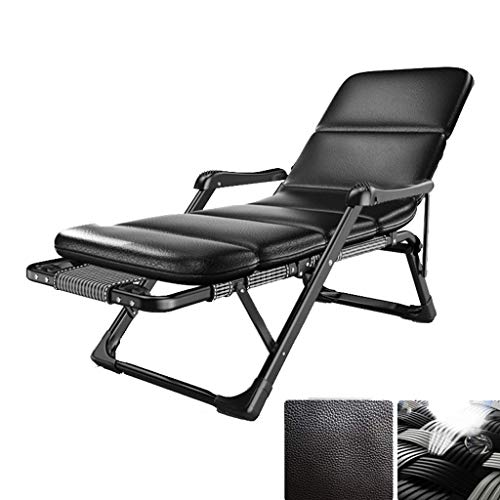 DRFGNF Tumbona Plegable para jardín, con Almohadilla de Pelusa simulada, reclinable, para Oficina y Ocio, portátil, Ajustable a 180 Grados, con Masaje de Manos y pies (Color: E) (A)