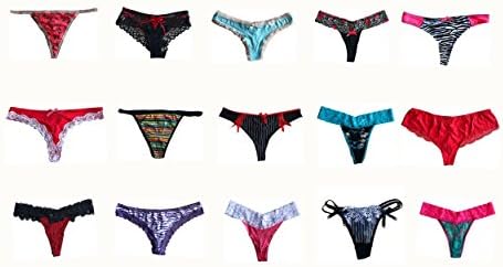 Morvia Varieties of Women Thong Pack Lacy Tanga G-string Bikini Underwear Panties