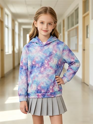 Image of uideazone Teen Girl Sweatshirt Hoody Hoodies Hooded Pullover with Pockets 4-14 Years
