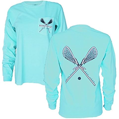 JANT girl Lacrosse Long Sleeve Pocket T-Shirt (Chalky Mint, M) Cover