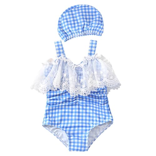 Maillot de bain fille une pièce avec jupe et tanga imprimé pour costume de natation