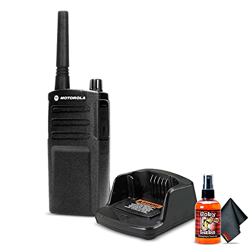 Motorola RMU2040 On-Site 2-Way Radio (RMU2040) + MicrophoneCleaner + Microfiber Cloth - Base Bundle