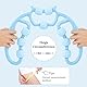 WAWJ® Beinmuskel Massagegerät, Bein-Cellulite-Massagegerät-Roller, Bein-Muskel-Fuß-Massagegerät-Roller, Neue tragbare Bein-Massagegerät Für Zuhause, Büro, Fußmassage Fersensporn (Blau)