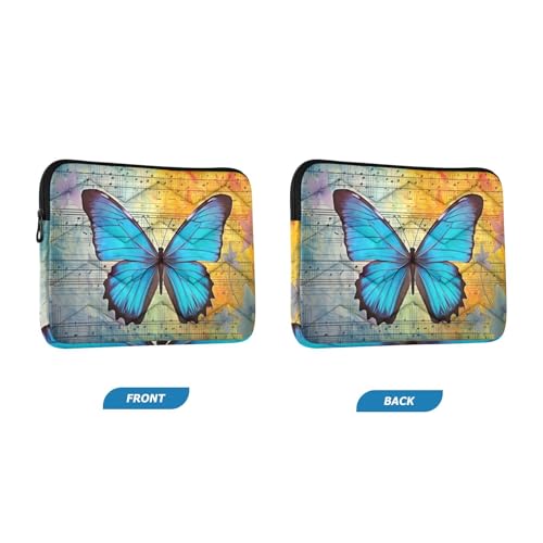 Funda vintage azul para portátil 13-14 pulg impermeable miniatura 2