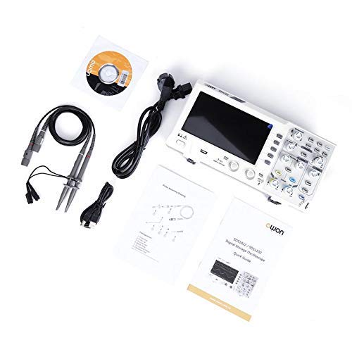 Owon Technologies Sds1102 Digital Storage Oscilloscope, Dual Channel 100 Mhz 1Gs/S, 7" Lcd Display 800X480 Pixels Input #TOP3