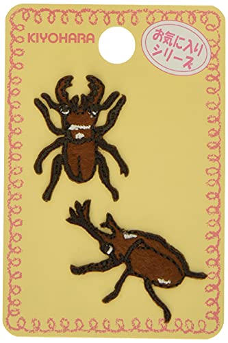 清原 KIYOHARA お気に入りシリーズ ミニワッペン クワガタ・カブトムシ 2個入り MOW786