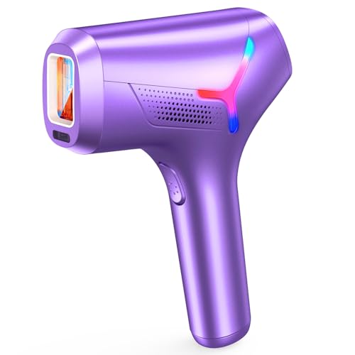 Haarlosy IPL Geräte Haarentfernung Laser für Frauen und Männer, zu Hause IGBT Schmerzfreies IPL Haarentfernungsgerät für Schnelleres Ergebnis, für Gesicht, Bikinizone, Körper, Leuchtendes Violett Haarlosy IPL Geräte Haarentfernung Laser für Frauen und Männer, zu Hause IGBT Schmerzfreies IPL Haarentfernungsgerät für Schnelleres Ergebnis, für Gesicht, Bikinizone, Körper, Leuchtendes Violett