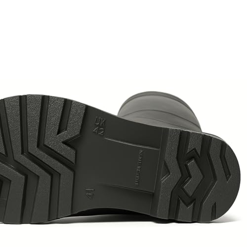 Siltox Men’s Waterproof Gum Boots – Durable, Anti-Slip Rubber Safety Rain Boots for Work, Farming, Gardening & Outdoor Use (Black, EU Footwear Size System, Adult, Numeric, Medium, 43)