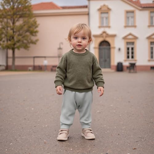 Toddler Baby Boy Fall Pants 3 Pack Active Jogger Casual Athletic Trousers Solid Color Pocket Elastic Waist Harem Bottoms3