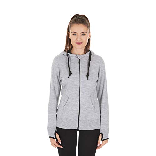 Minus33 Merino Wool Aleutian Women's Expedition Full Zip Hoody Ash Grey Medium