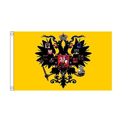 Amazon.co.jp: 国旗 ロシア 帝国 国章 帝政 ロシア 60cmx90cm 大