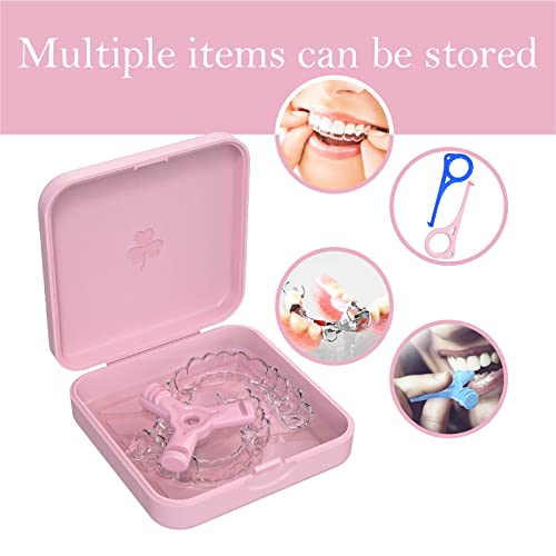 Retainer Case, Argomax Aligner Case, Braces Box, 1 Piece Orthodontic Box (Pink). #TOP3