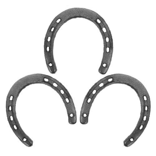 LOEFLIFA 鋳鉄製馬蹄形吊り下げ装飾 壁掛け装飾品 壁蹄鉄 ホームデコレーション インテリア用写真撮影小道具 3個セットの商品画像（Amazon）