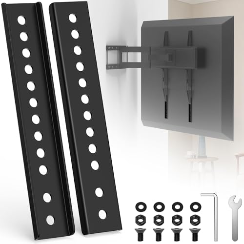 2Pcs TV Mount Extension Bracket VESA Extender Plate Bracket Kit for Low VESA Pattern TVs Suitable for Use with Most VESA mounts and TV Ceiling Mount