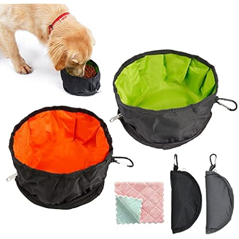MABAHON Collapsible Dog Travel Bowls Set Cover