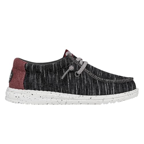 Image of HEYDUDE Wally Kids Jersey | Kids Shoes | Lace Up Loafers | Comfortable & Light-Weight