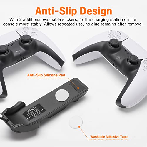 Controller Ladestation für PS5, Tendak 2 Stunden Schnellladestation für PS5 DualSense Wireless Controller, Dual Ladegerät für Sony Playstation 5 Controller - Image 5