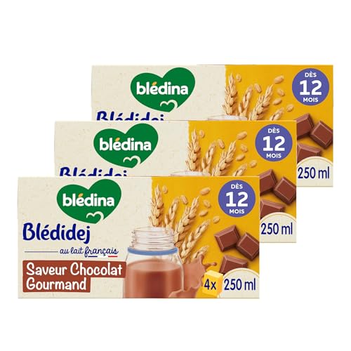 Blédina Blédidej Céréales bébé Lactées Gourmand Dès 12 briques de 250mL